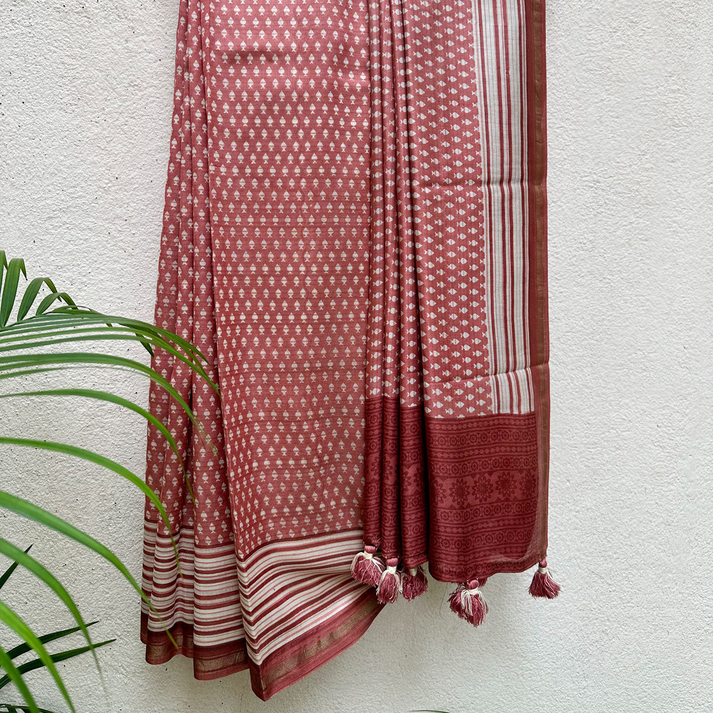 Ahar Printed Chanderi Silk Saree