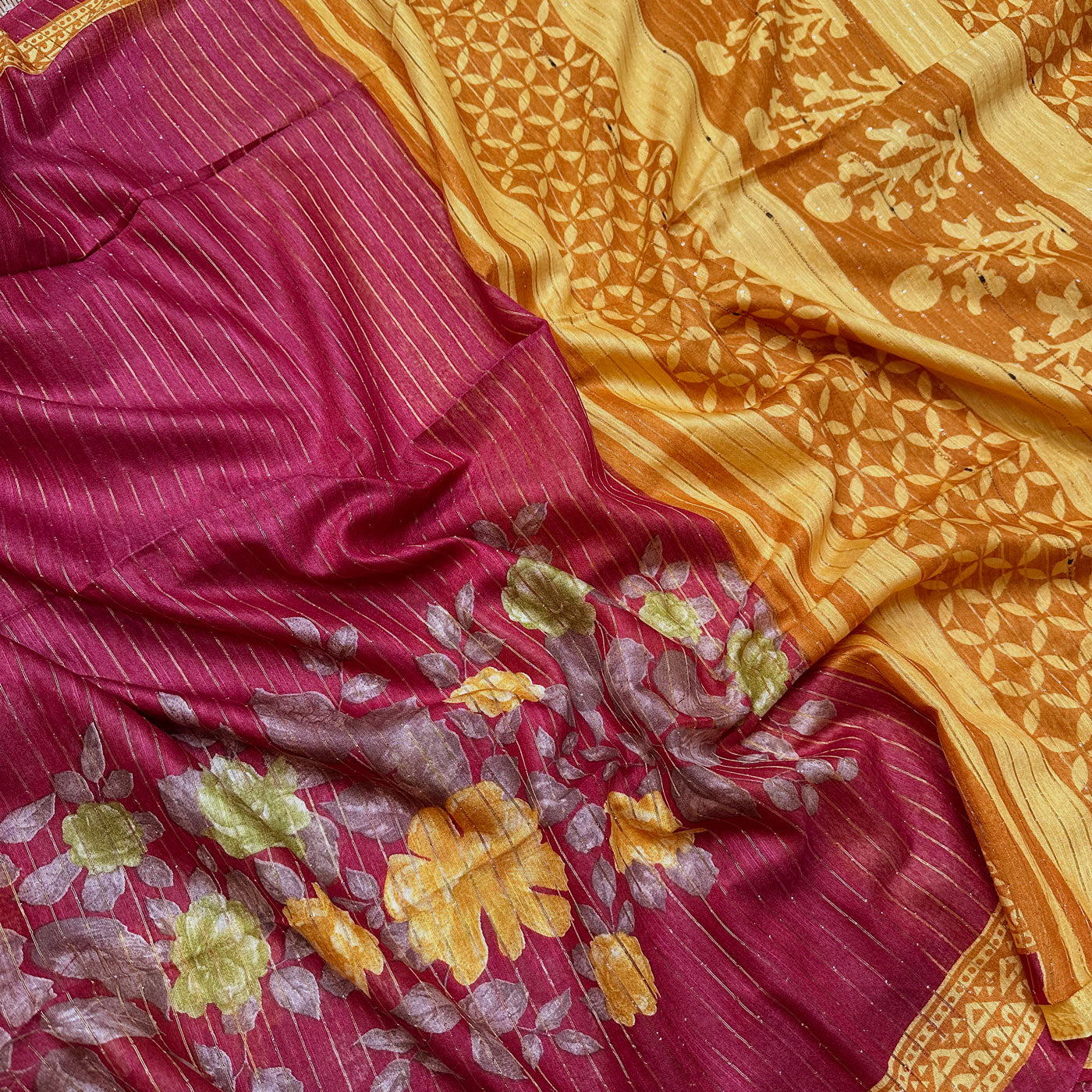 Anemone Cotton Silk Printed Saree