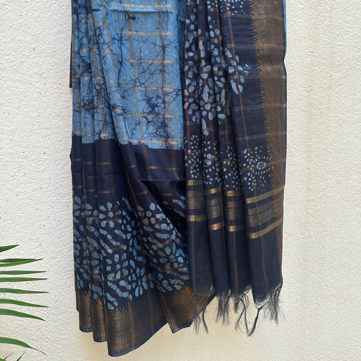 Aprajita Batik Cotton Silk Saree