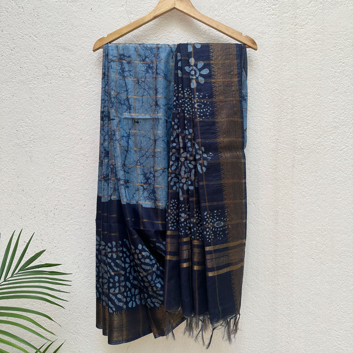 Aprajita Batik Cotton Silk Saree