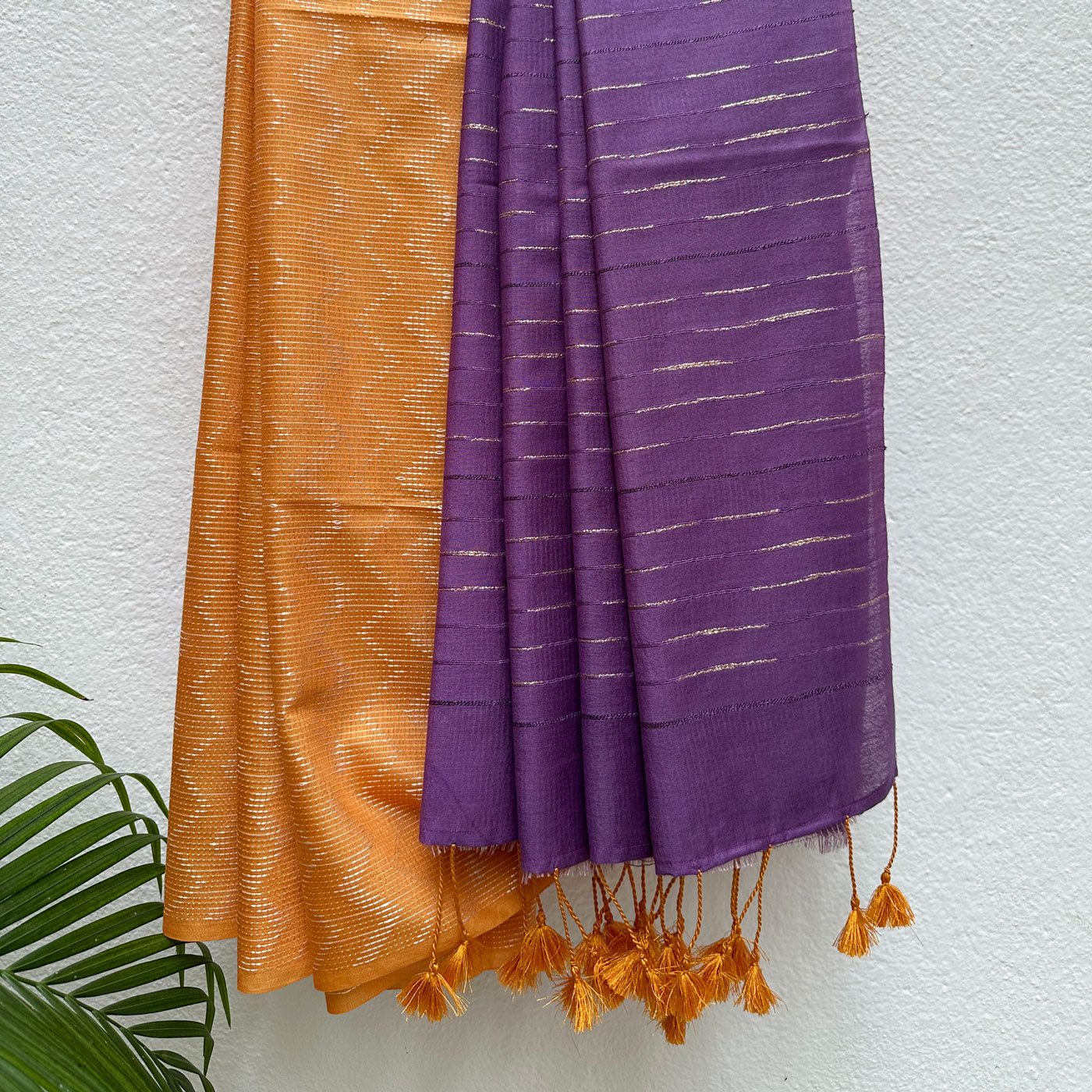 Blooming Dahlia Cotton Viscose Silk Saree