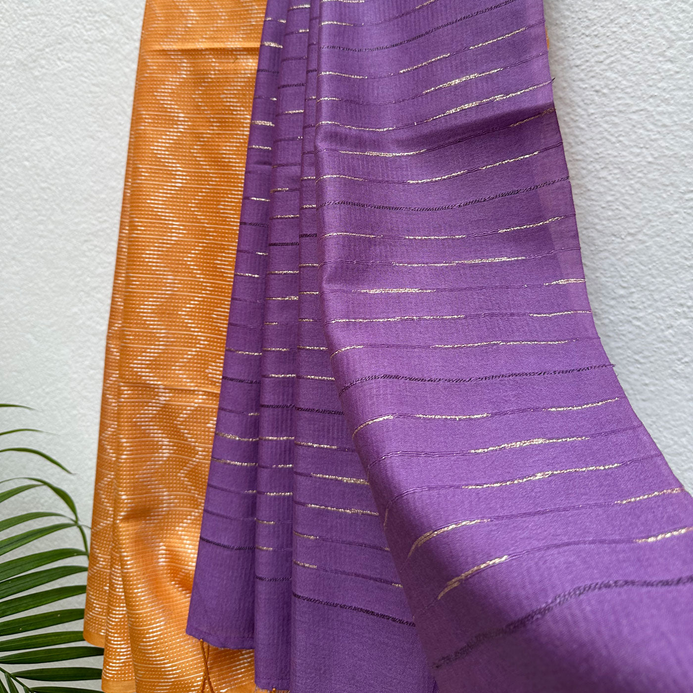 Blooming Dahlia Cotton Viscose Silk Saree