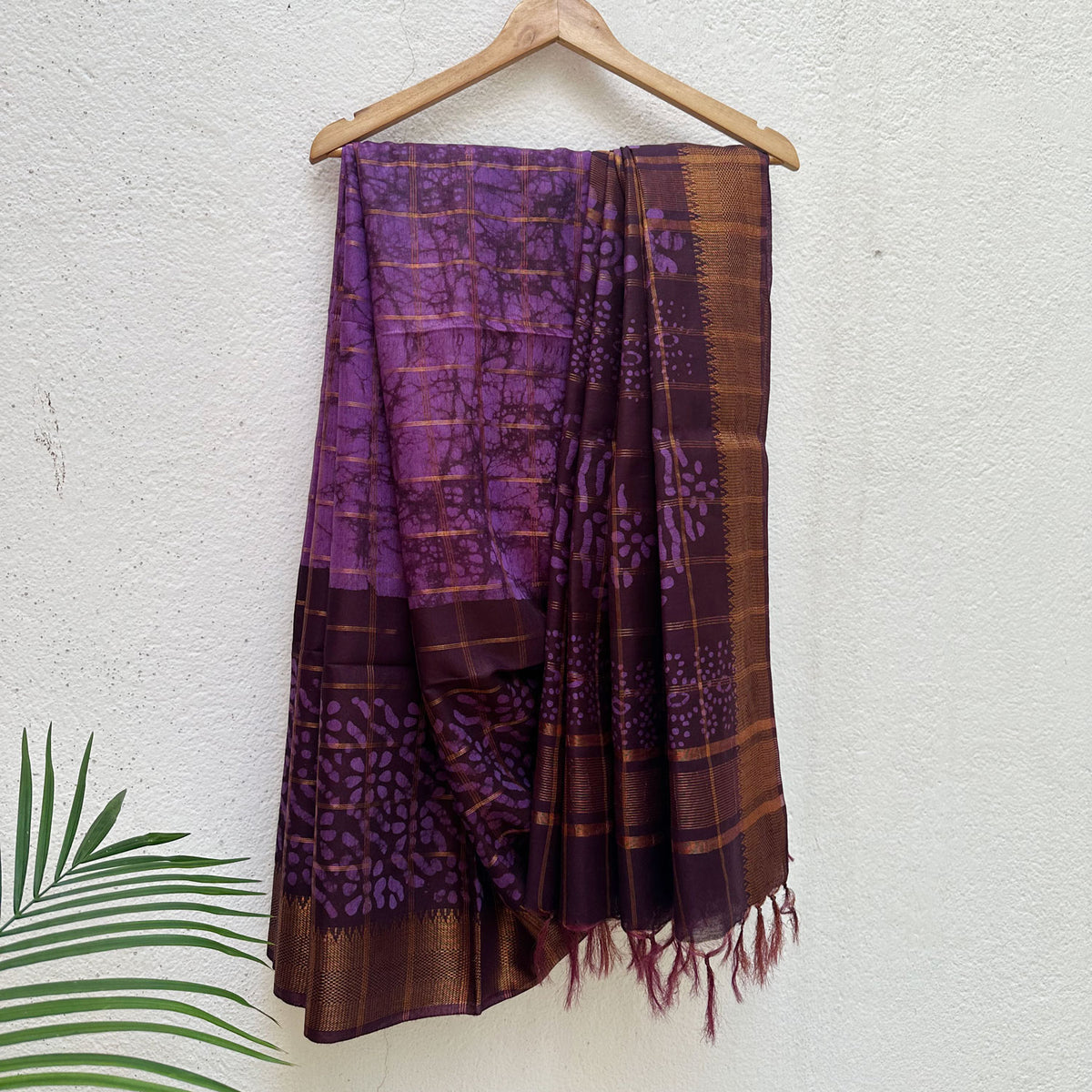 Champaa Batik Cotton Silk Saree