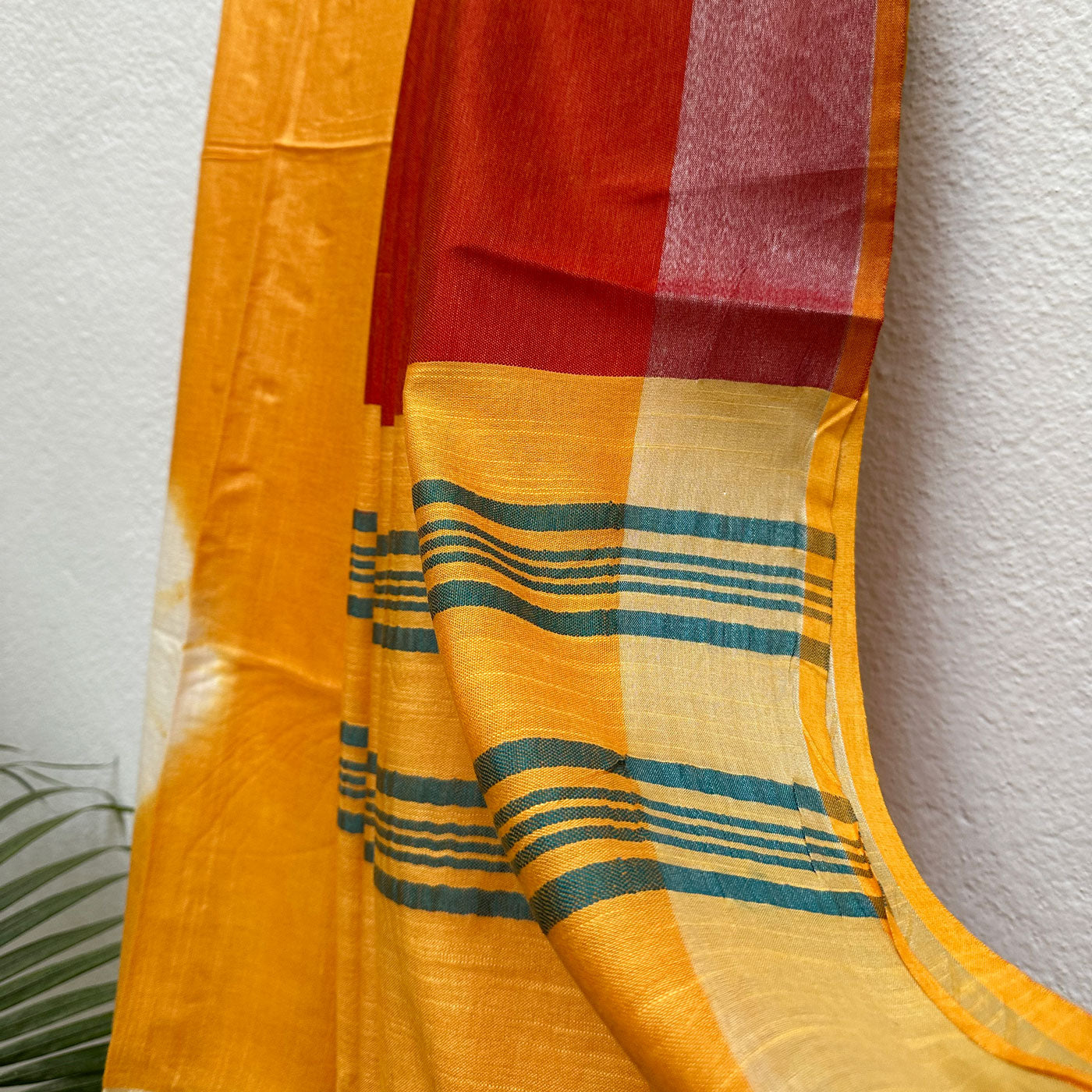 Citrus Tie n Dye Cotton Saree