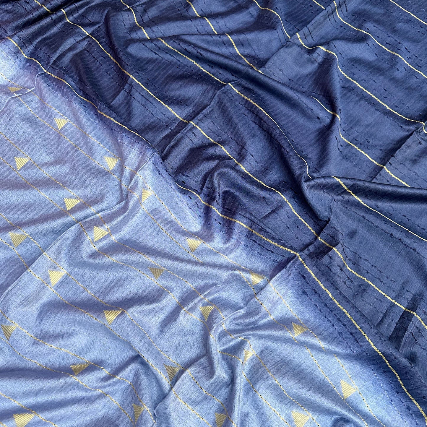 Cloudy Storm Cotton Silk Saree