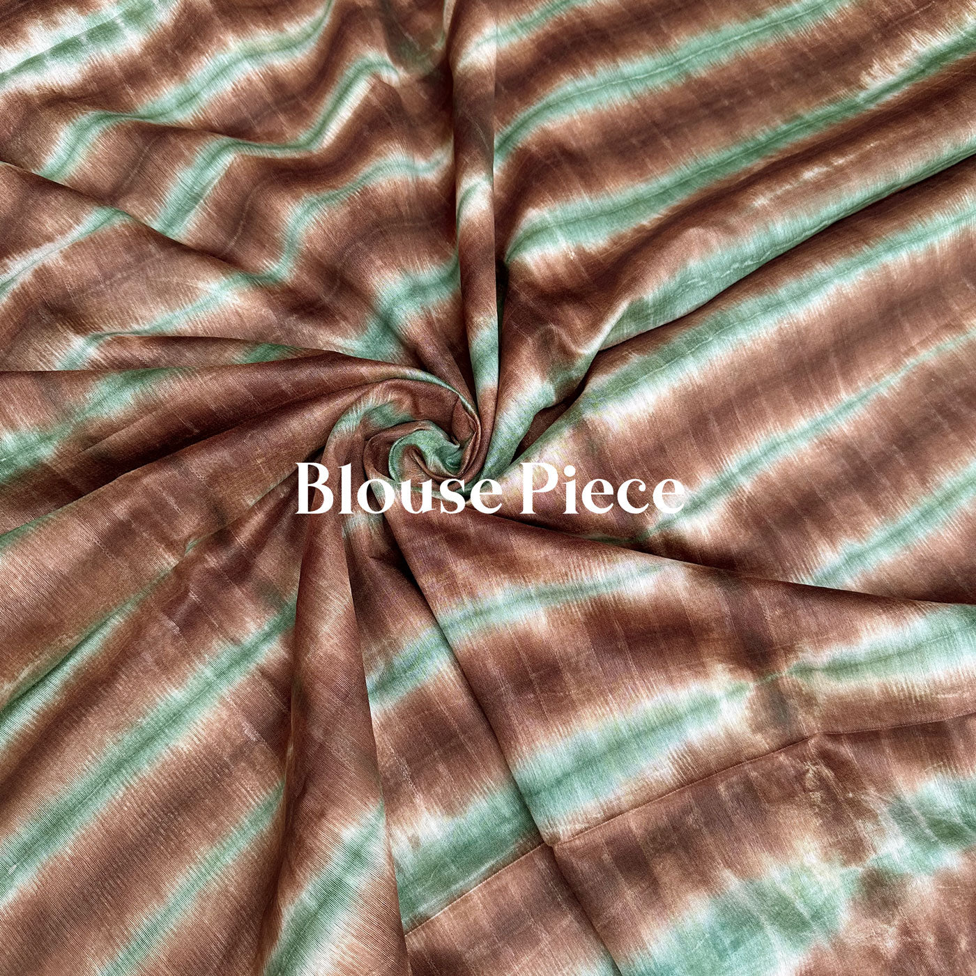 Desert Oasis Shibori Cotton Silk Saree