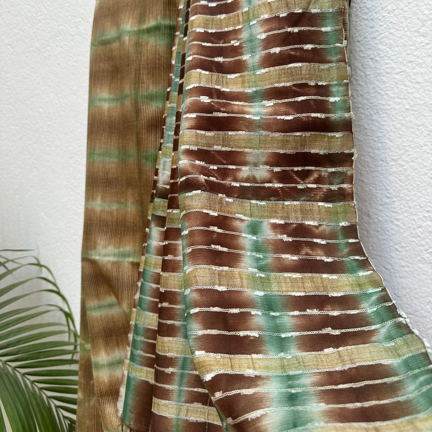 Desert Oasis Shibori Cotton Silk Saree