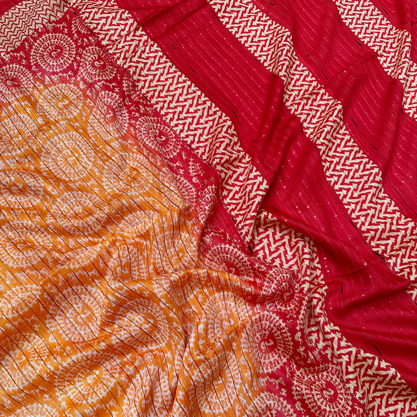 Exuberance Cotton Viscose Sequins Silk Saree