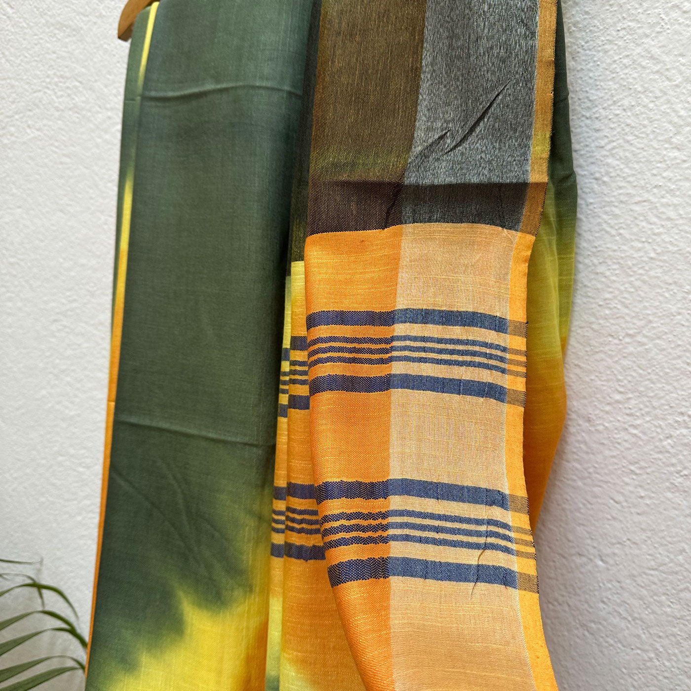 Gold Fusion Tie n Dye Cotton Saree