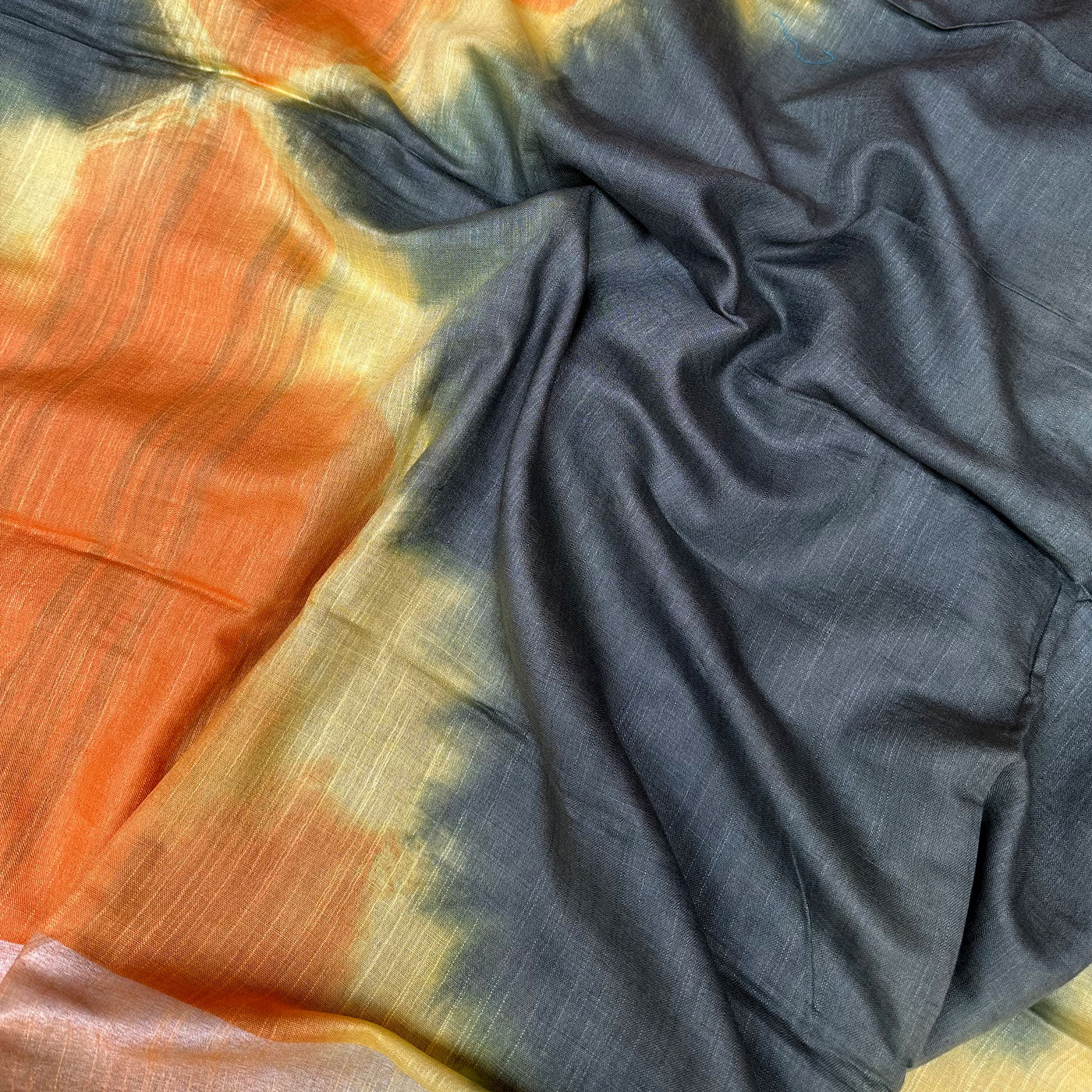 Gold Fusion Tie n Dye Cotton Saree
