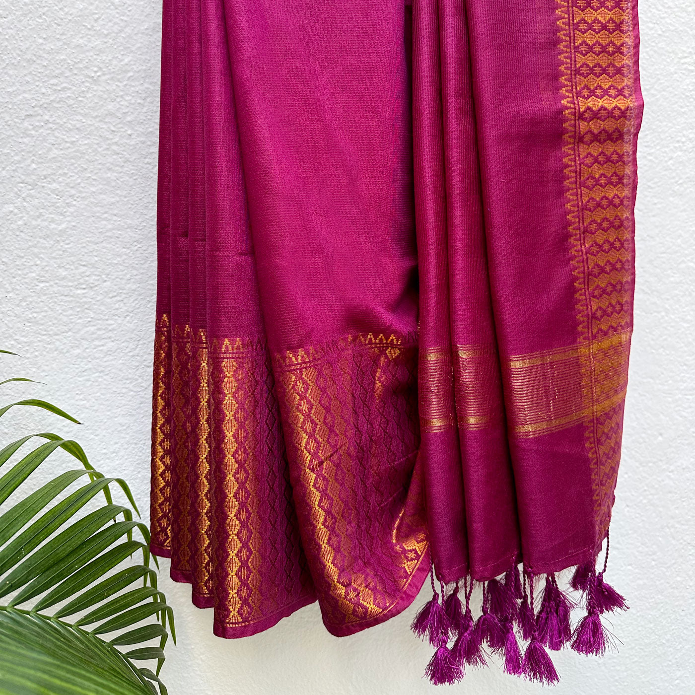 Gulaabo Cotton Silk Saree with Printed Blouse