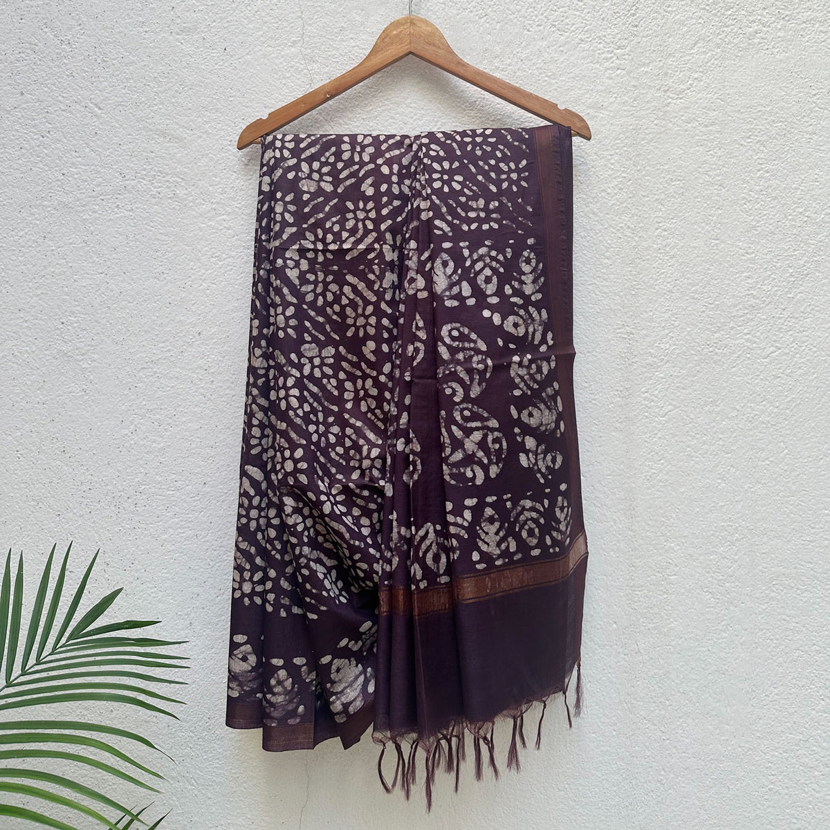 Gulkhaira Batik Cotton Silk Saree