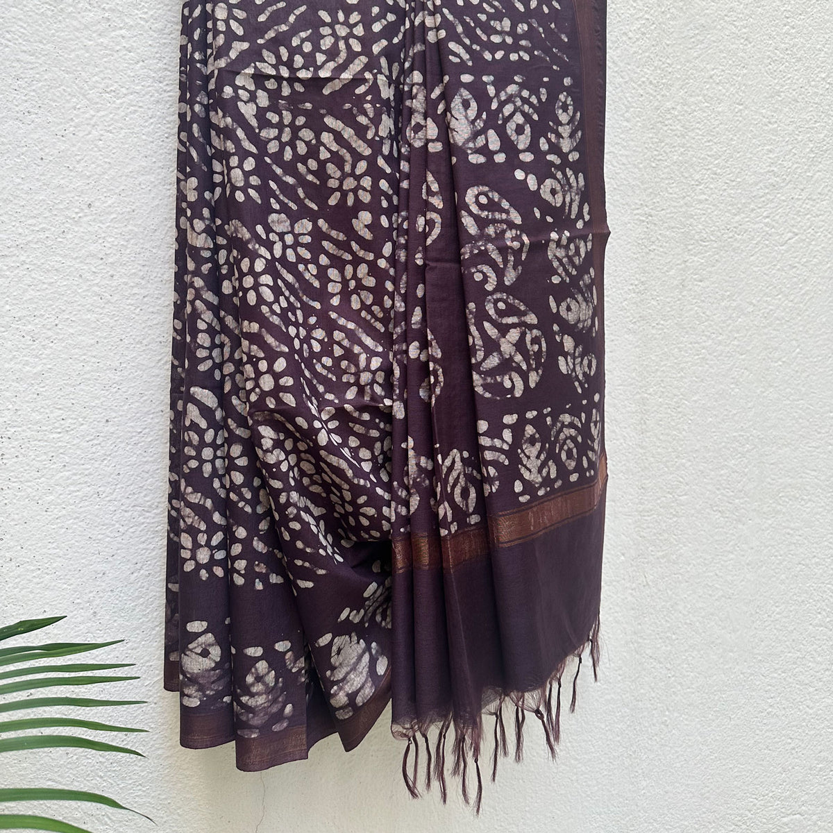 Gulkhaira Batik Cotton Silk Saree