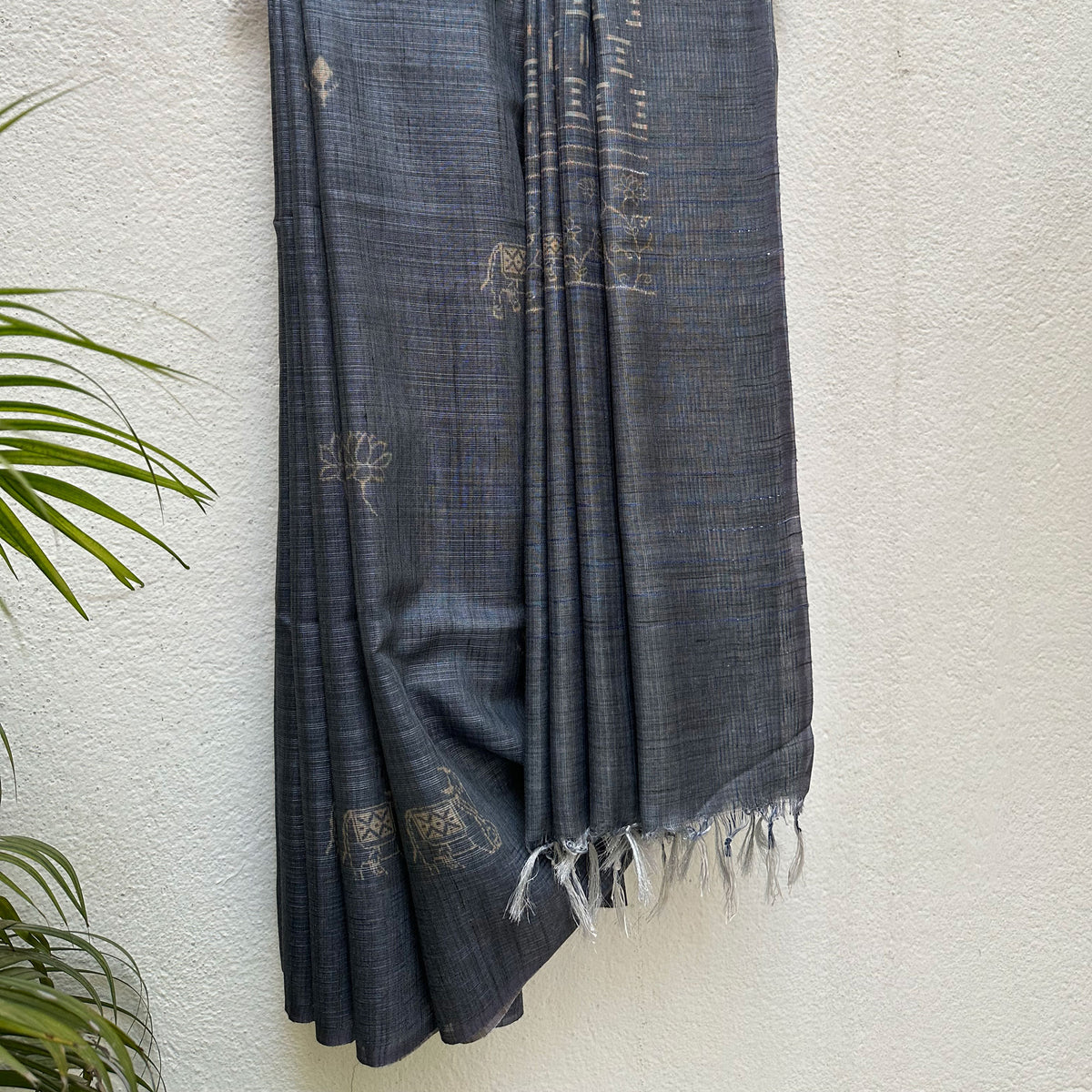 Kamal Talai Pichwai Digital Printed Cotton Tissue Saree