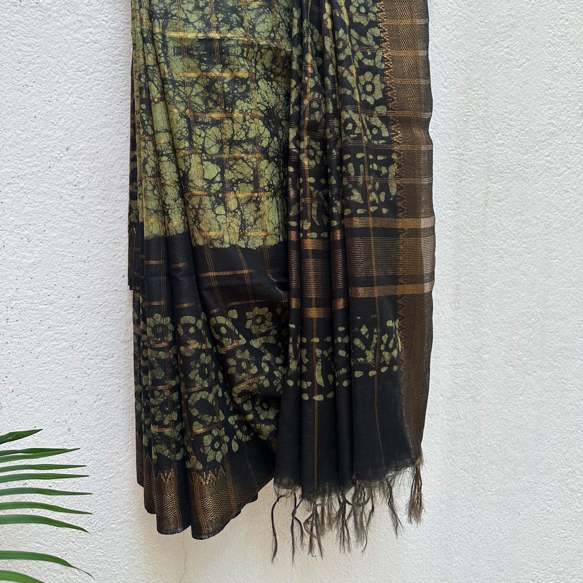 Kaner Batik Cotton Silk Saree