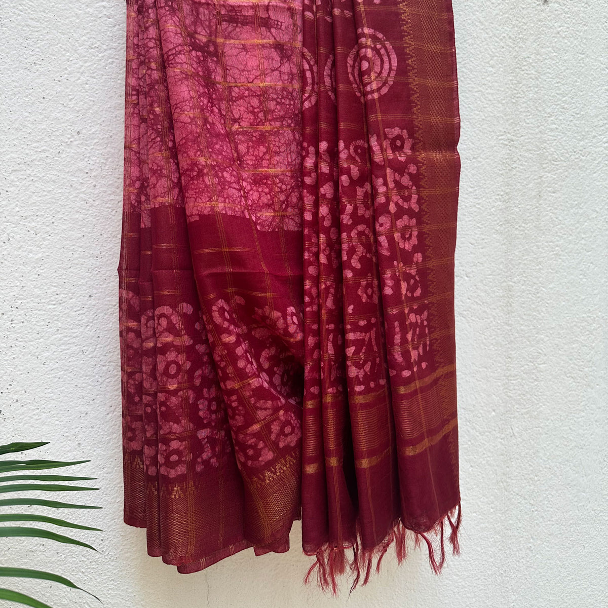 Kumud Batik Cotton Silk Saree