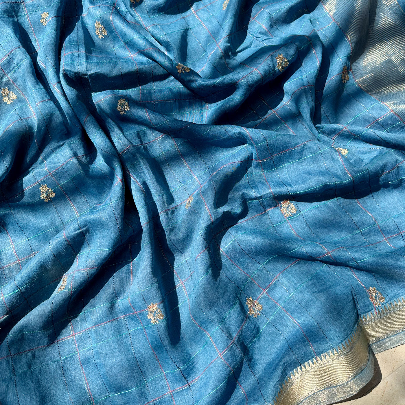 Nirvaan embroidered Chanderi Silk Saree
