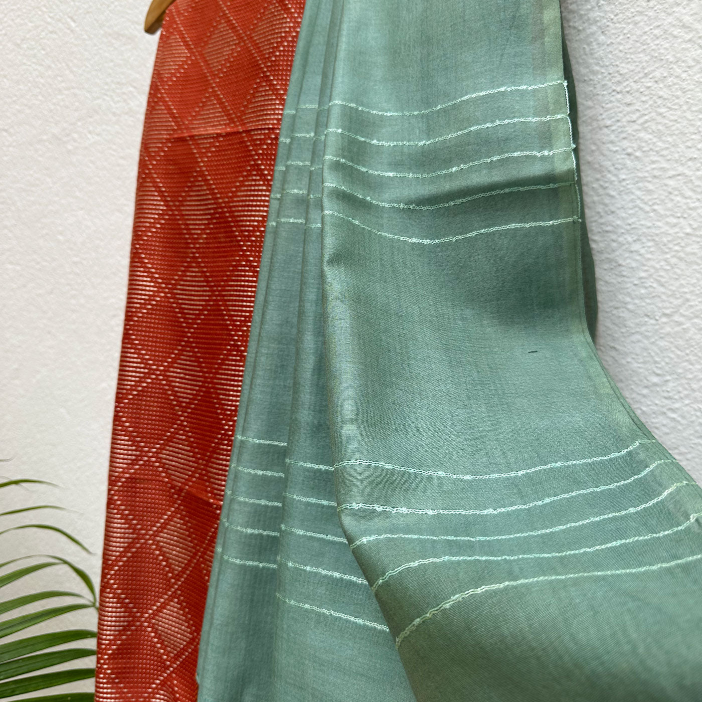 Paprika Cotton Viscose Silk Saree