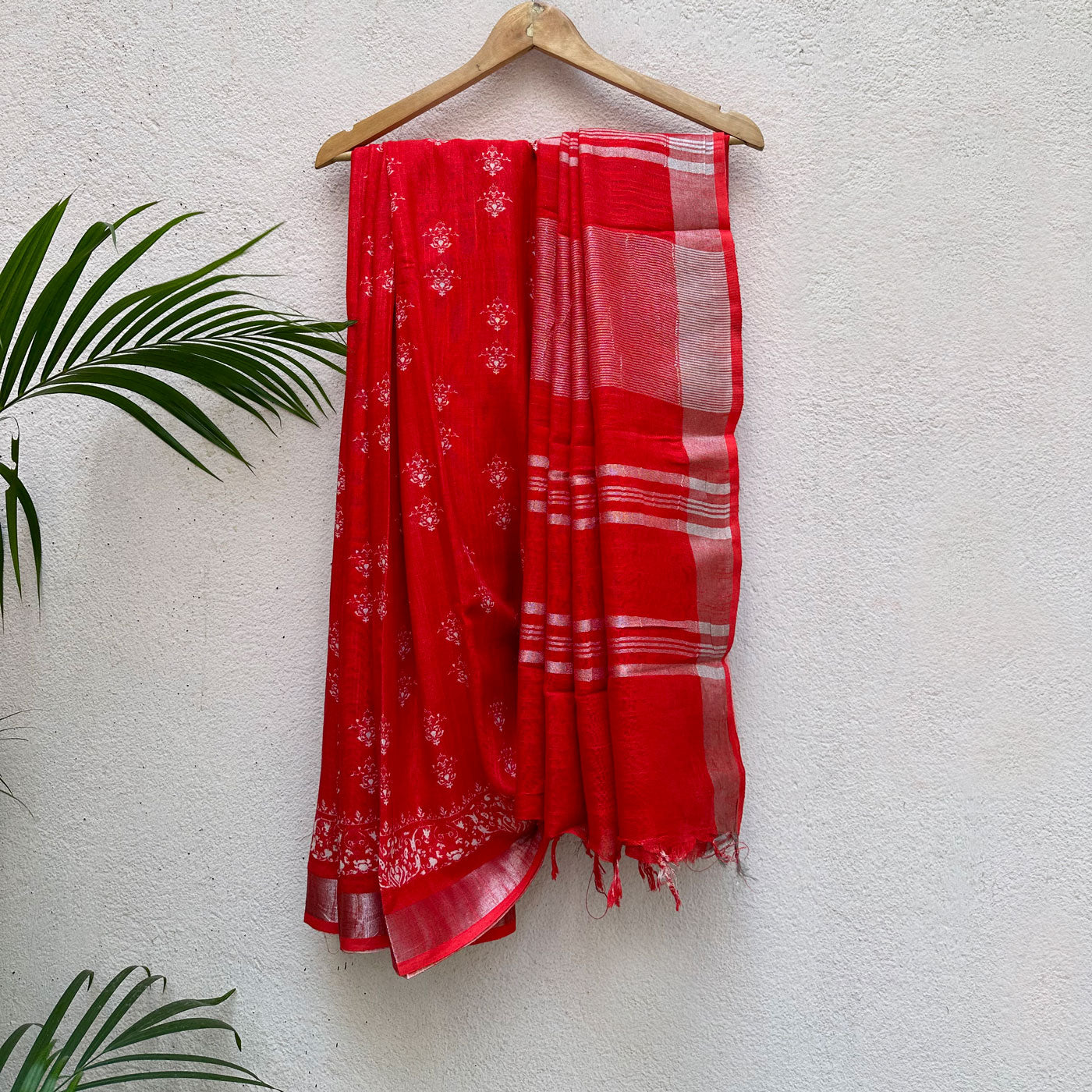Petra City Printed Organic Linen Saree