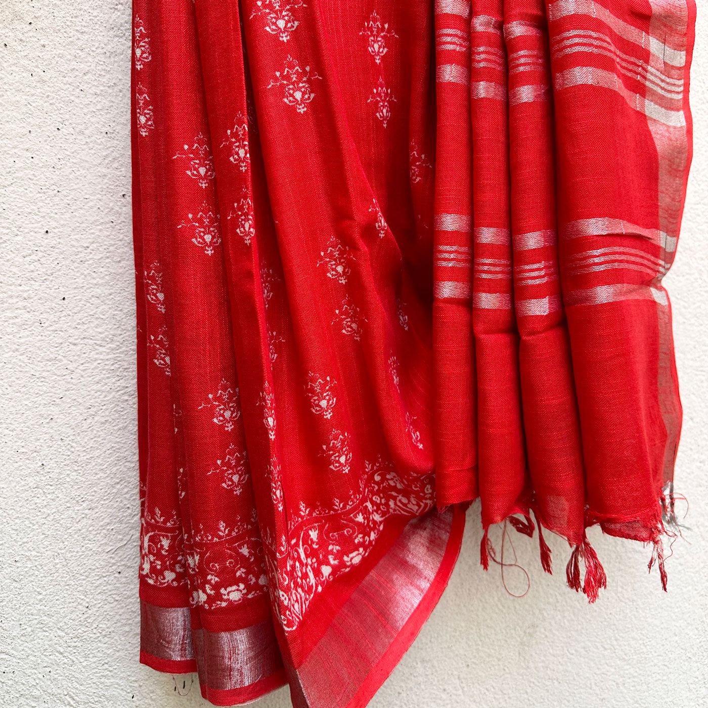 Petra City Printed Organic Linen Saree