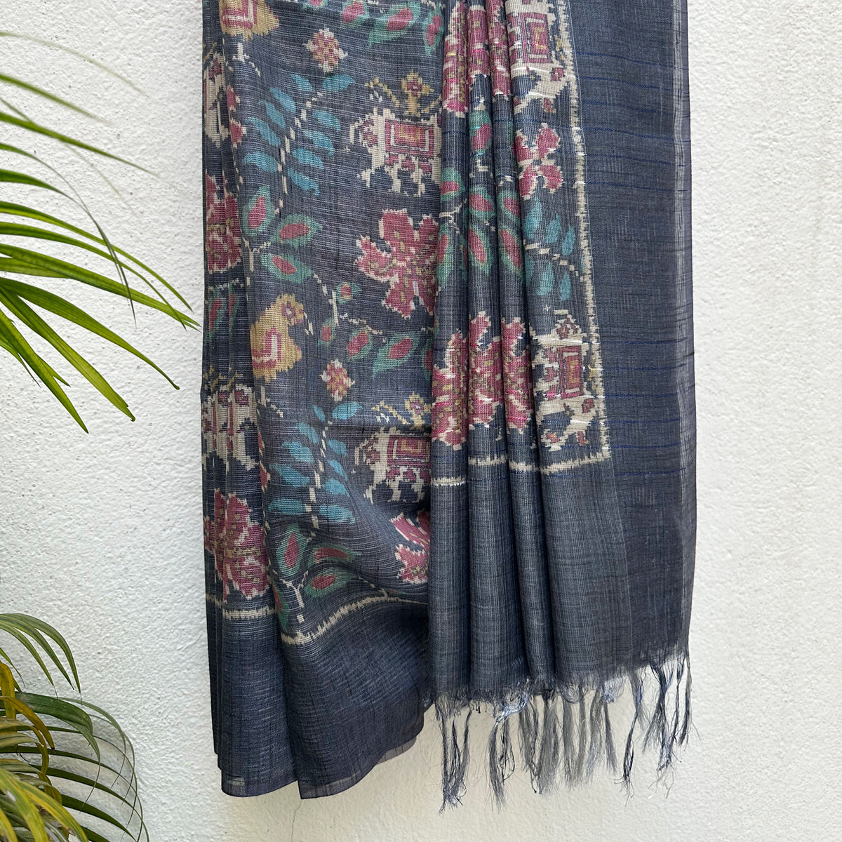 Phoolwadi Patola Digital Printed Cotton Tissue Saree