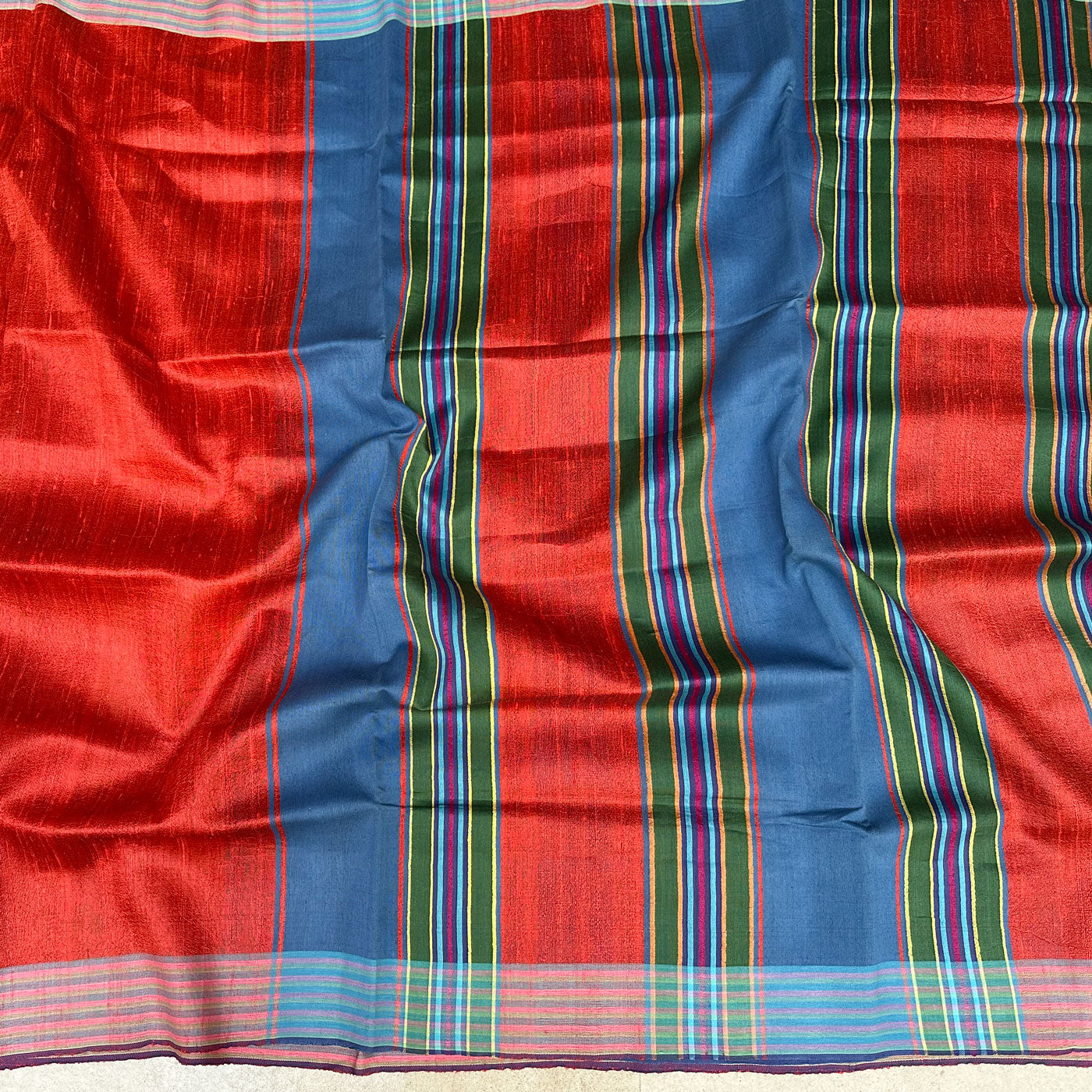 Raag Kuber Handwoven Tussar Dupion Silk Saree