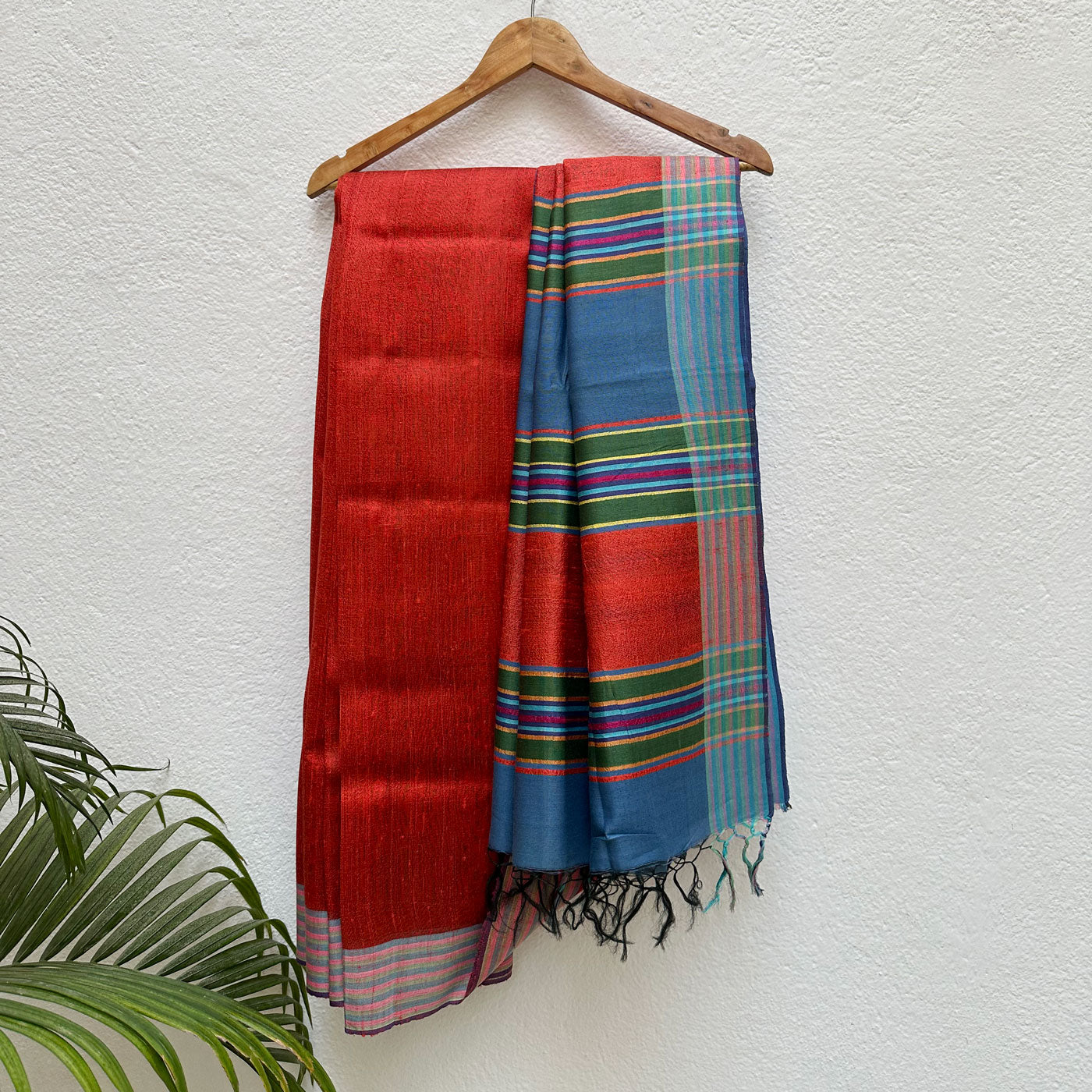 Raag Kuber Handwoven Tussar Dupion Silk Saree