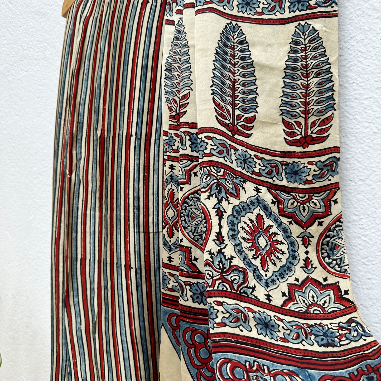 Raagmaala Handblock Printed Ajrakh Modal Silk Saree