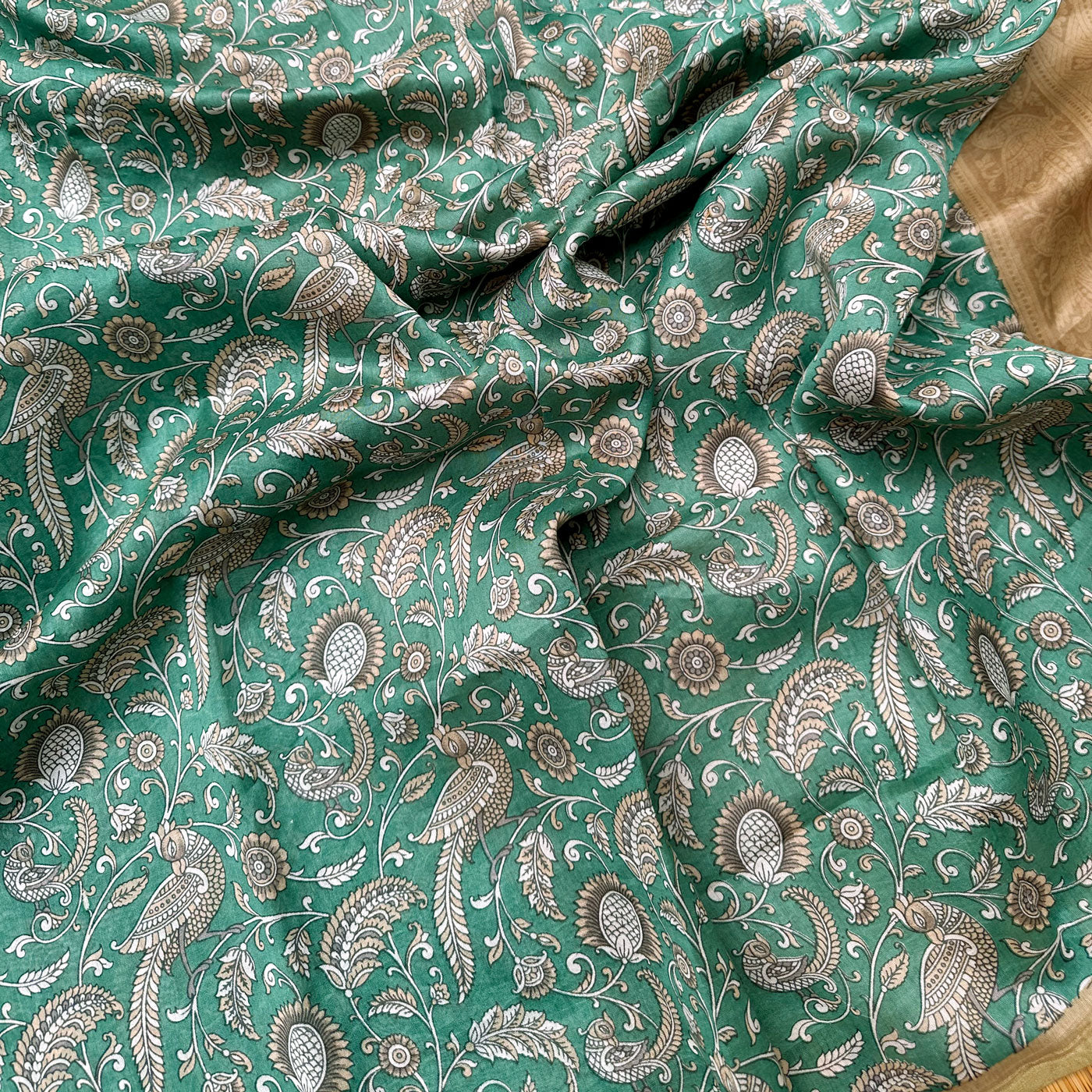 Ranav Printed Chanderi Silk Saree