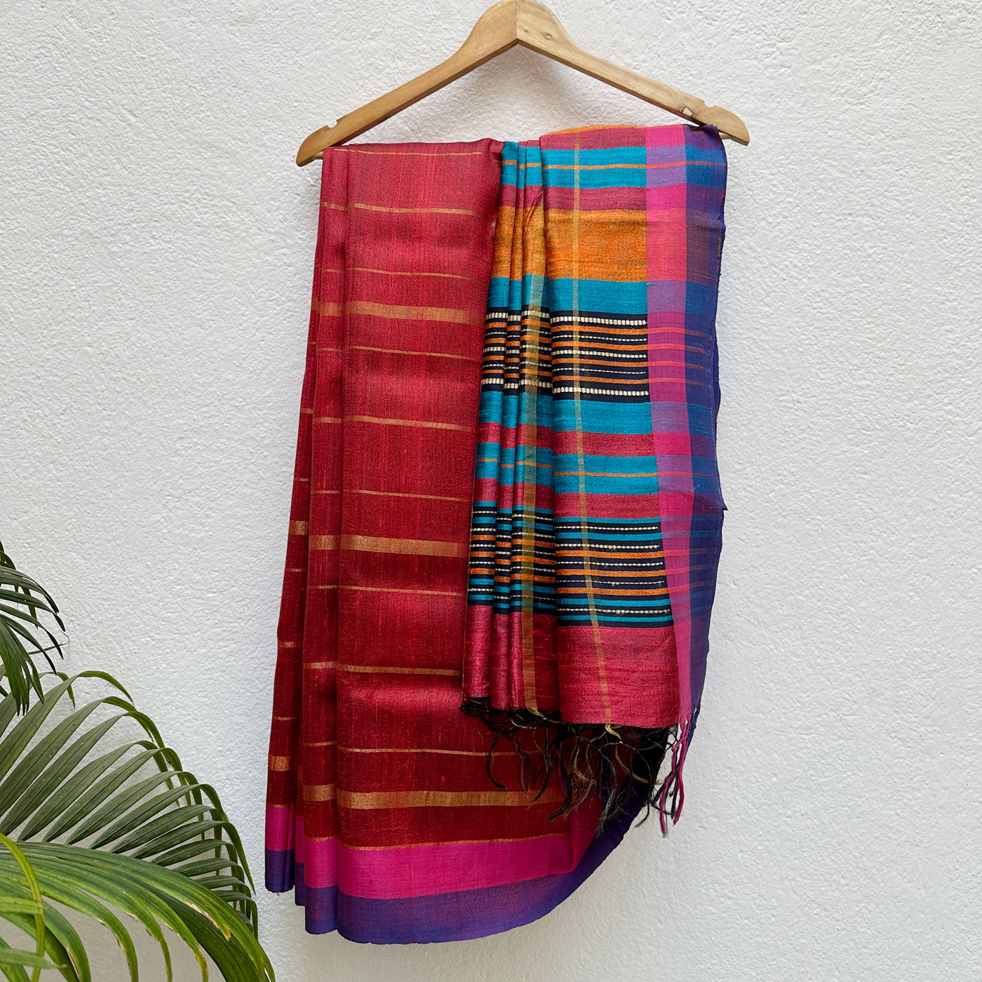 Rati Bhairav Handwoven Tussar Dupion Silk Saree