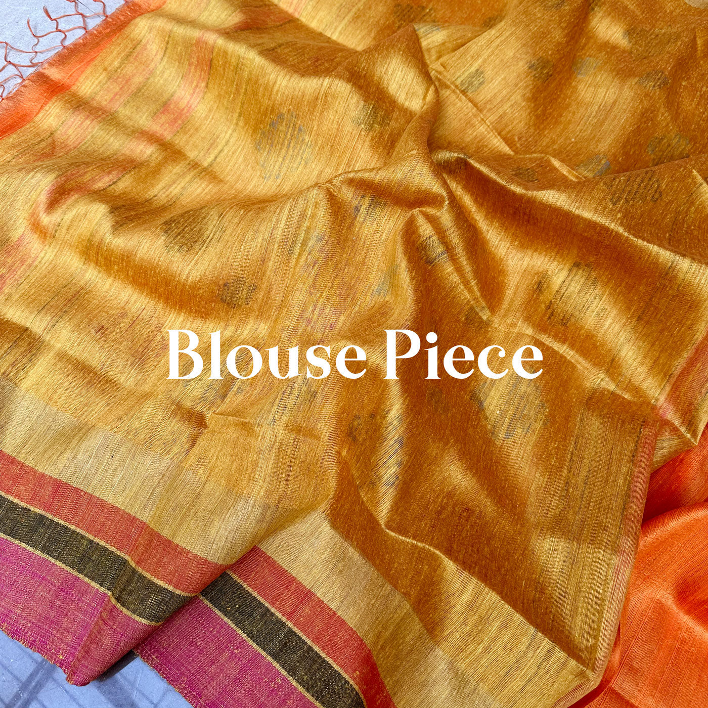 Saanjh Tarini Handwoven Tussar Dupion Silk Saree