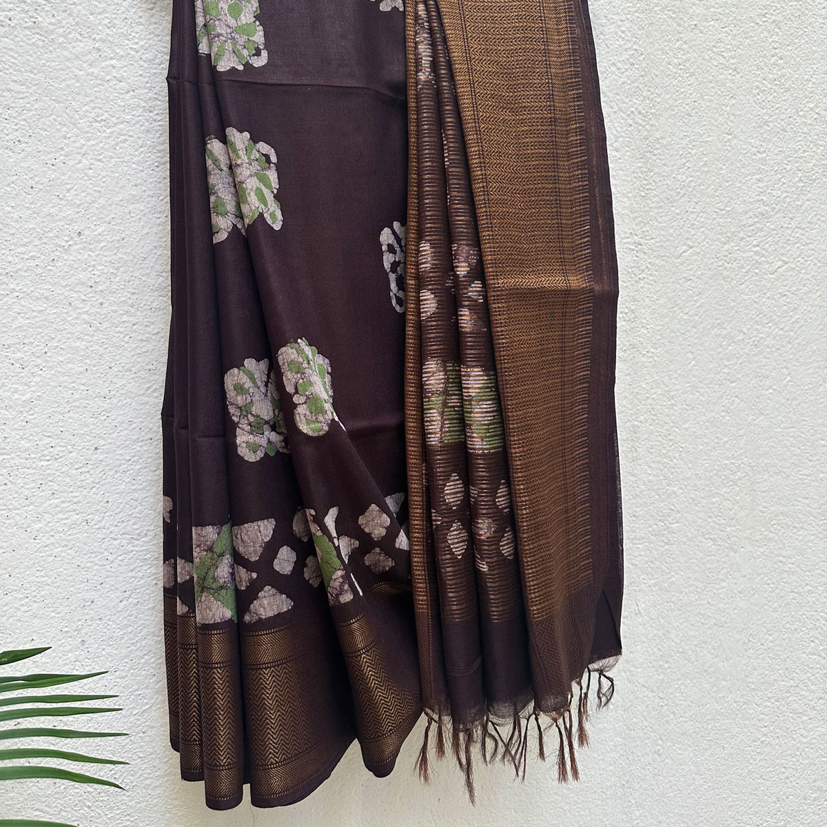 Saavani Batik Cotton Silk Saree