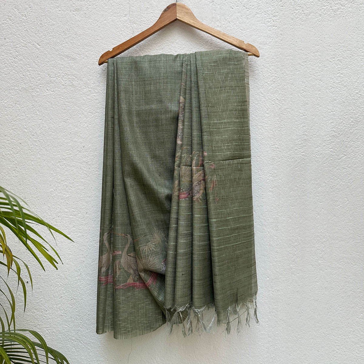 Saras Digital Printed Cotton Tissue Saree