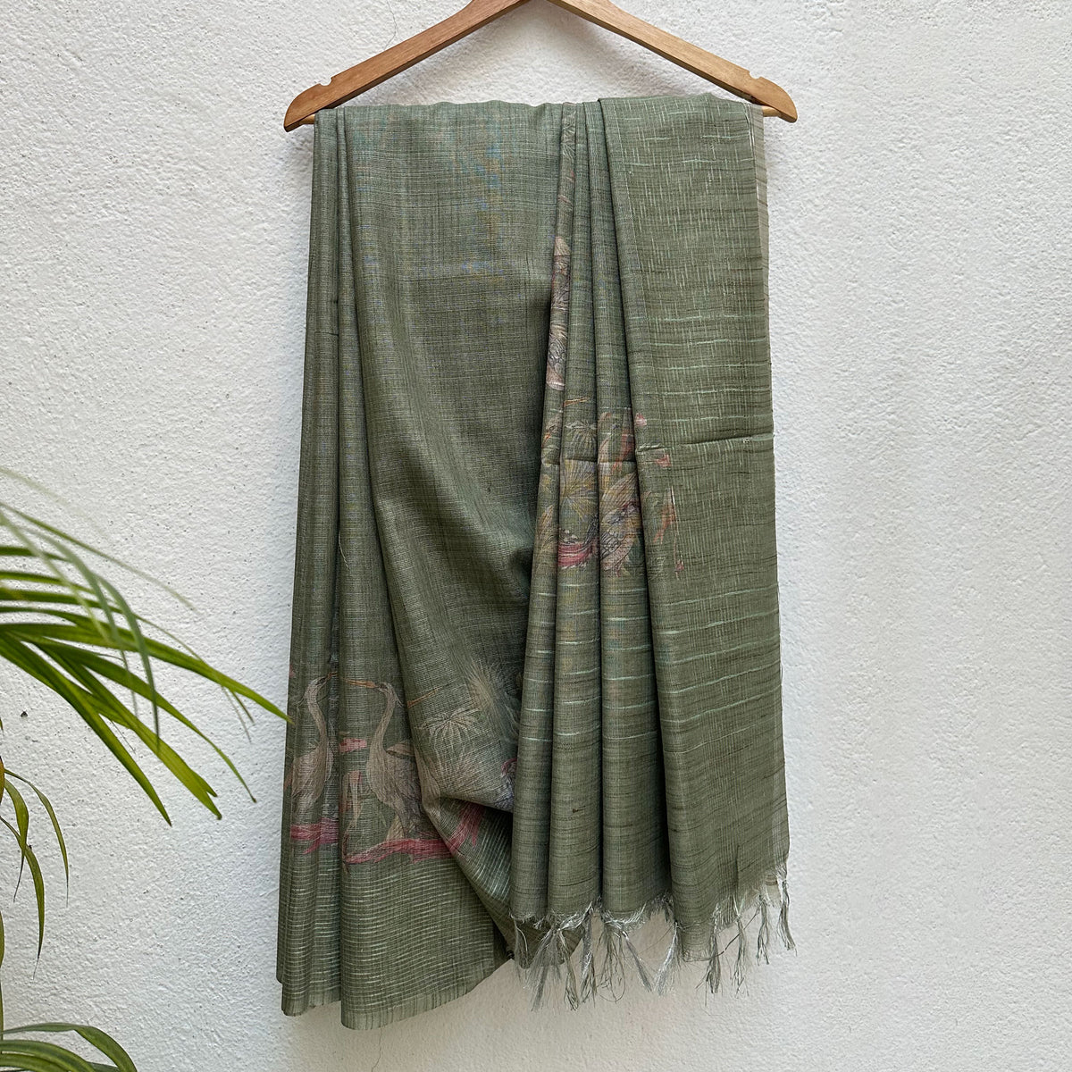 Saras Digital Printed Cotton Tissue Saree