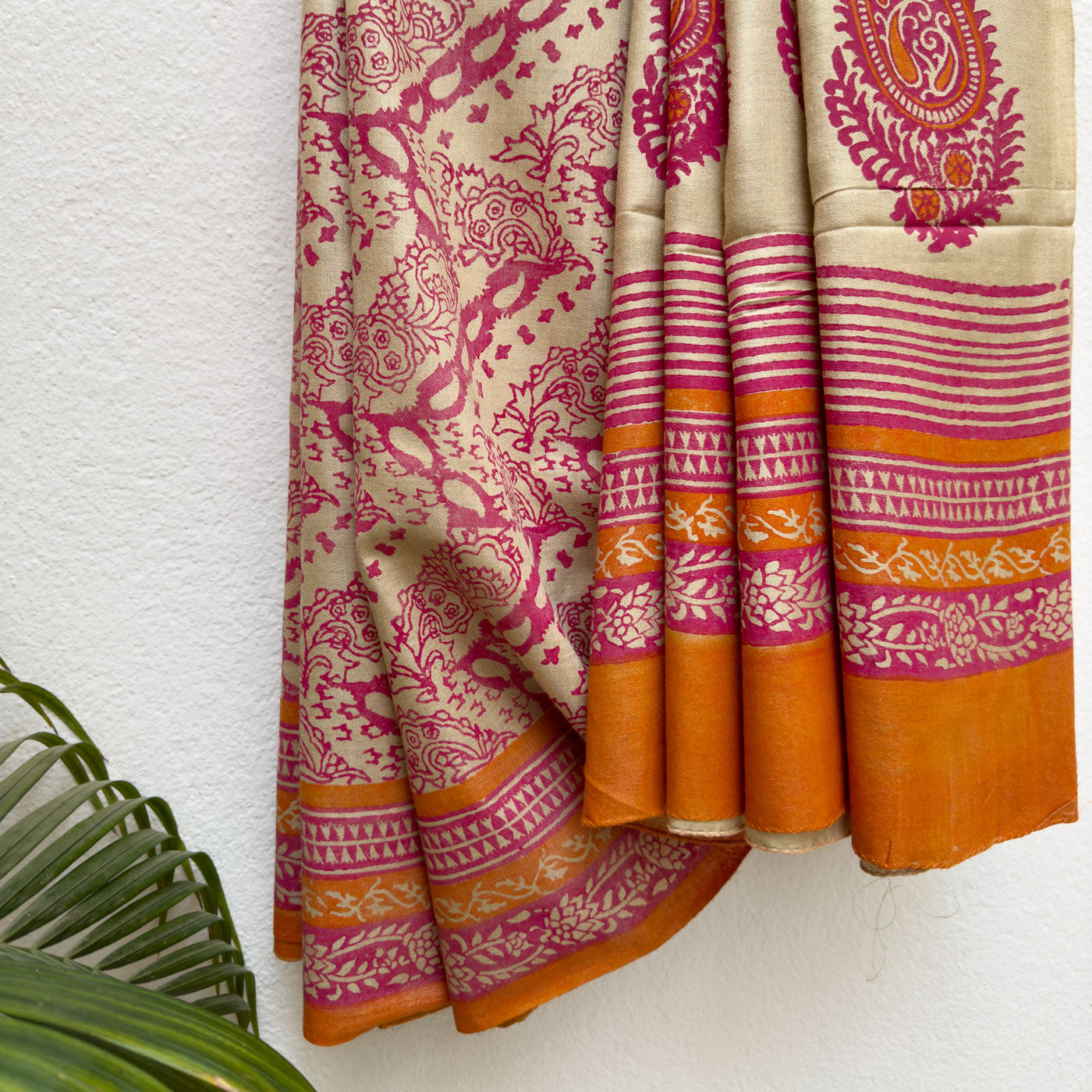Swara Handwoven Tussar Dupion Silk Saree