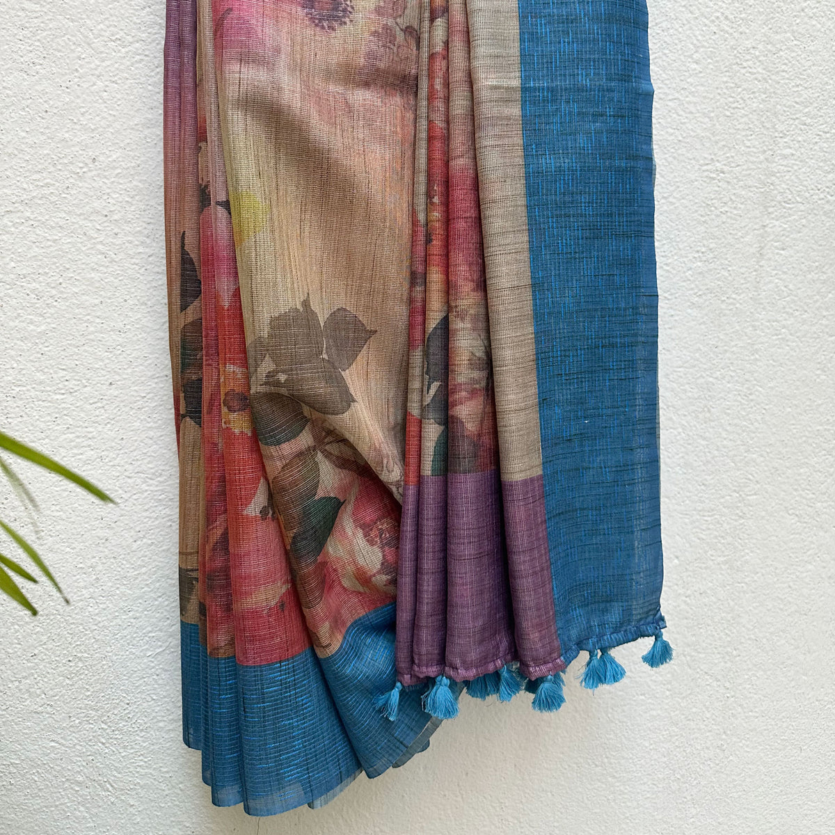 Vatika Digital Printed Cotton Tissue Saree