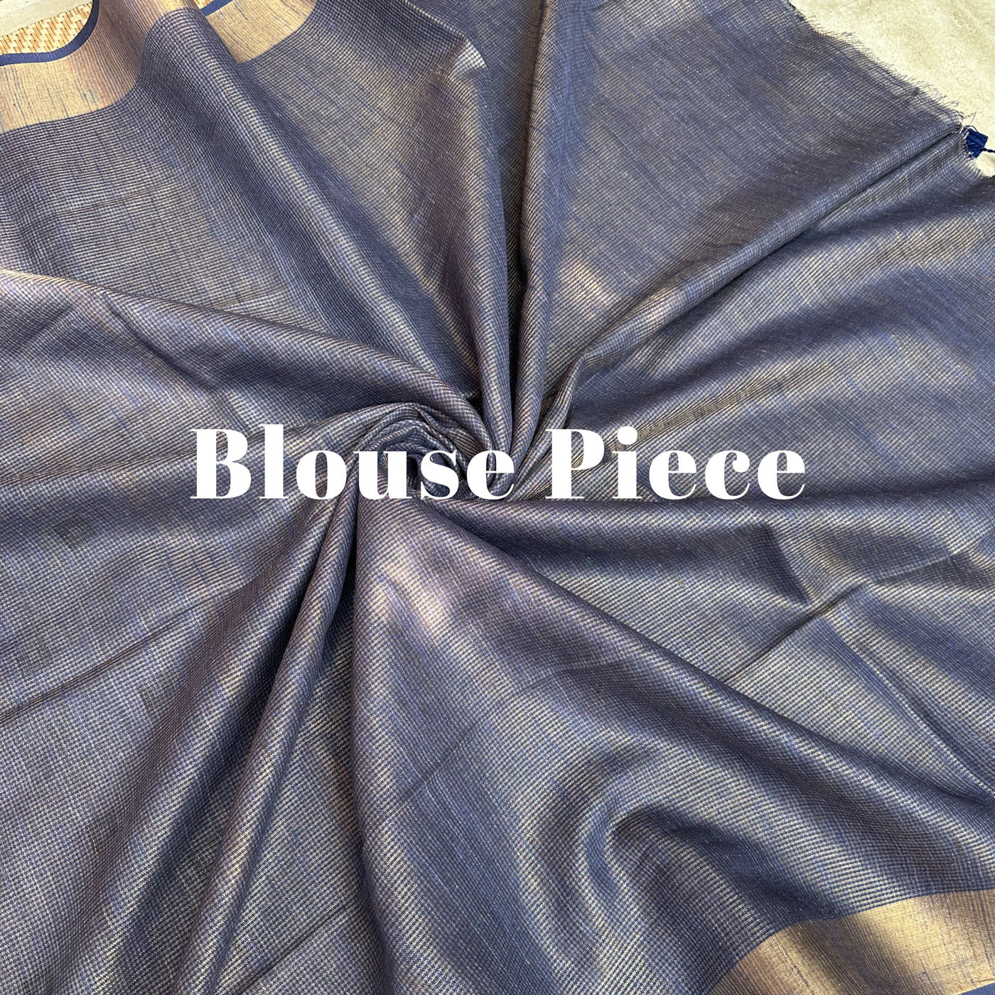 Volcanic Grey Cotton Metallic Saree