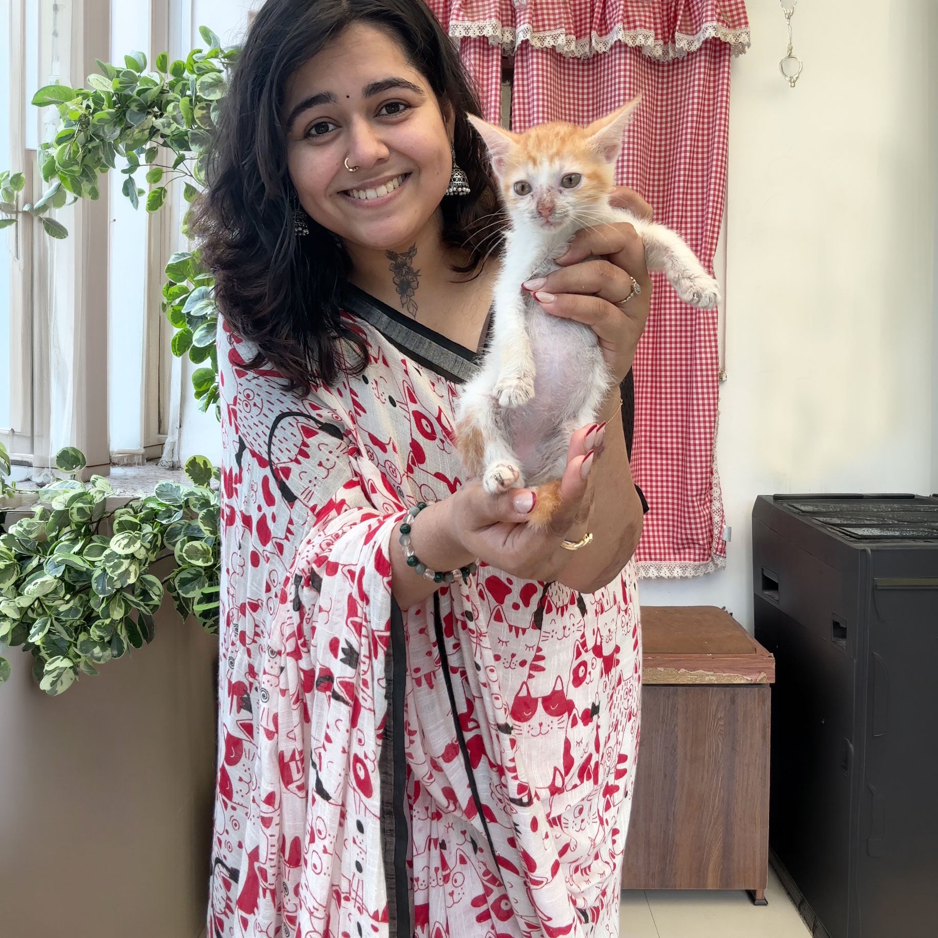 Whisker Theory Cotton Saree