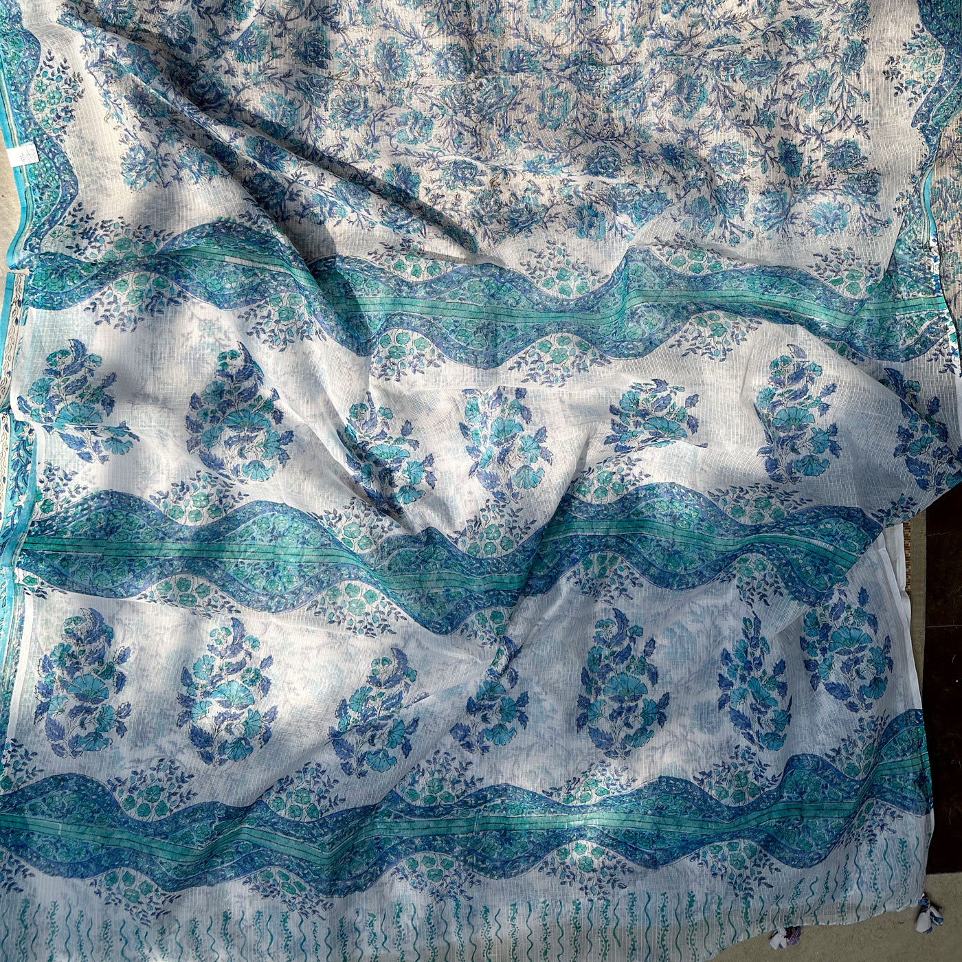 Yashodhara Handblock Kota Doria Saree