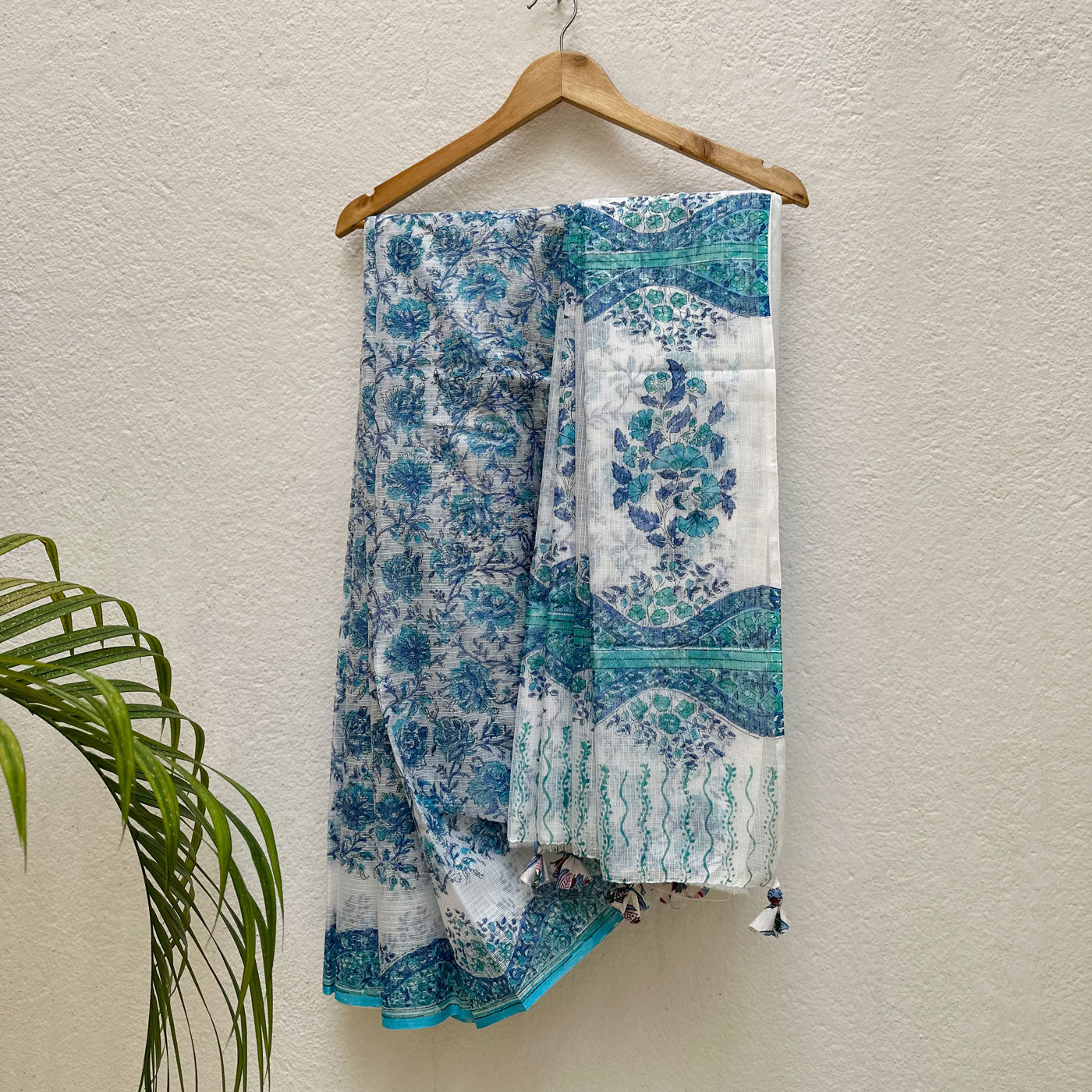 Yashodhara Handblock Kota Doria Saree