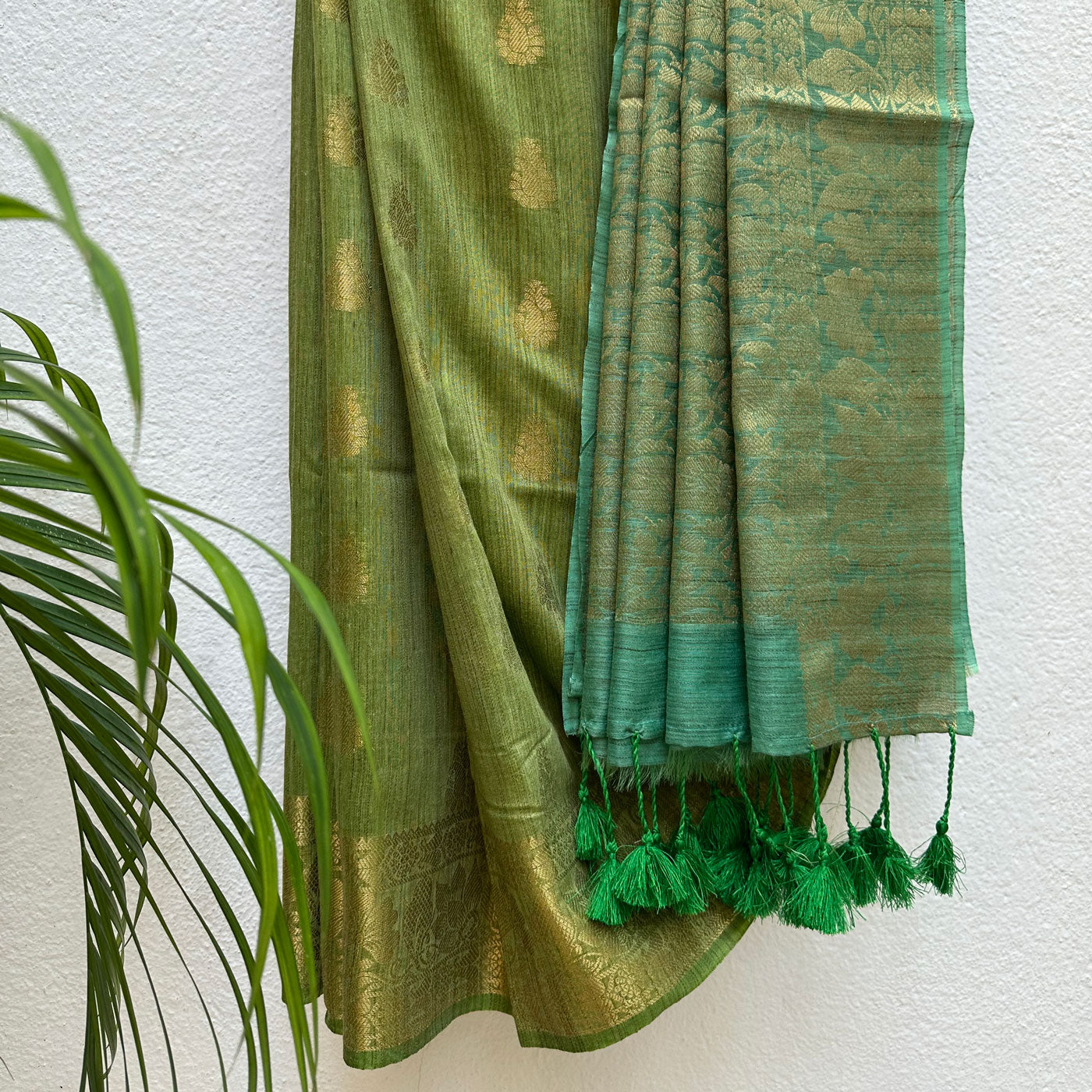 Zoya Jacquard Cotton Bamboo Silk Saree