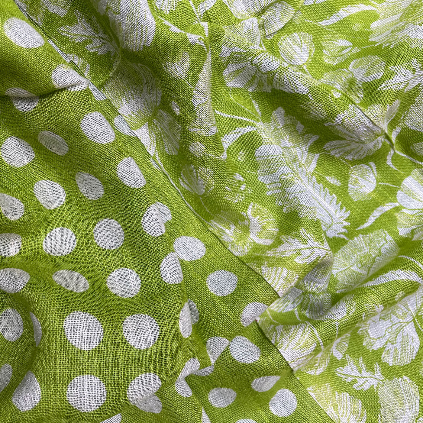 Lemon Lime Bitter Organic Linen Saree