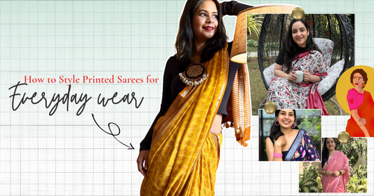 How to Style Printed Sarees for Everyday Wear (Without Overdoing It)