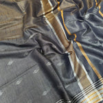 Load image into Gallery viewer, 50 Shades of Grey Cotton Metallic Saree
