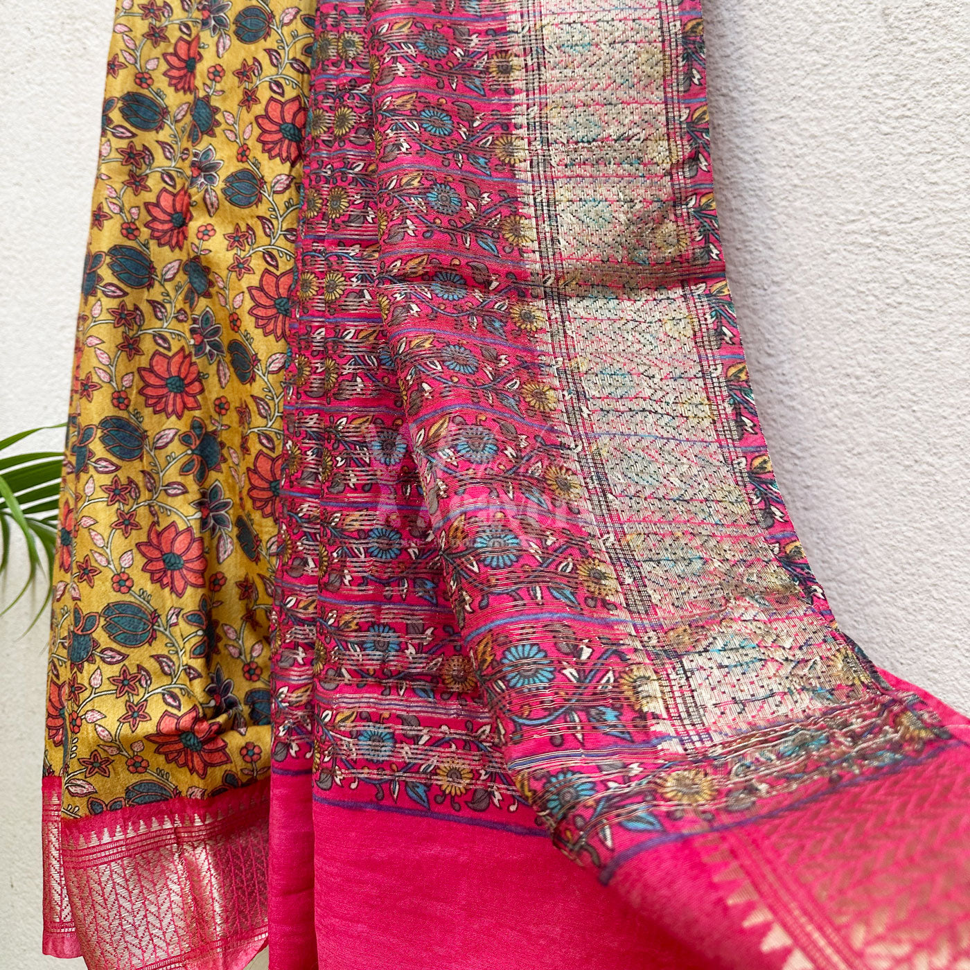 Aadinath Printed Maheshwari Border Saree