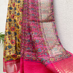 Load image into Gallery viewer, Aadinath Printed Maheshwari Border Saree
