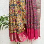 Load image into Gallery viewer, Aadinath Printed Maheshwari Border Saree
