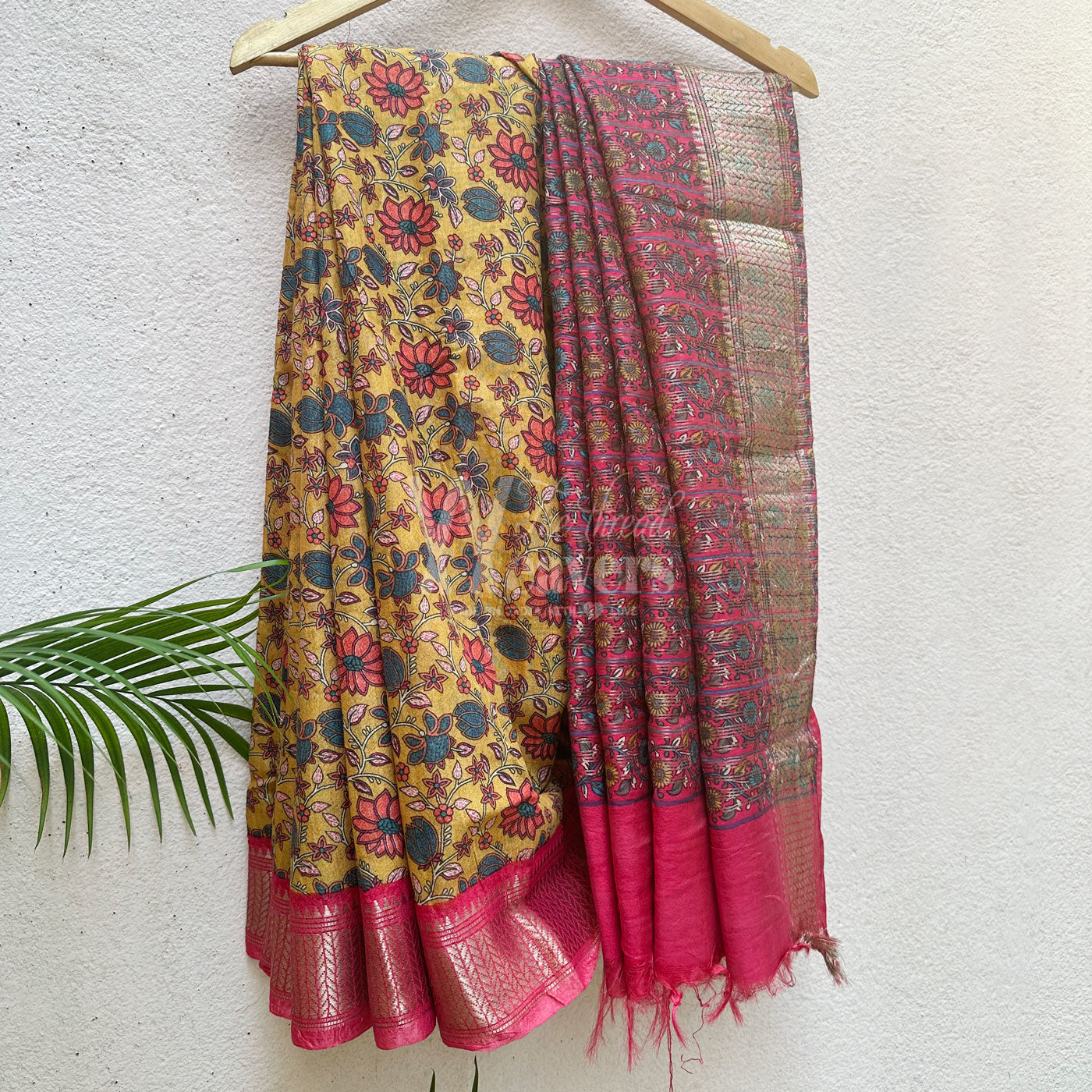 Aadinath Printed Maheshwari Border Saree