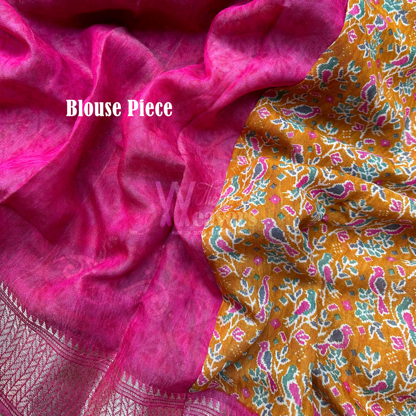 Adrika Printed Maheshwari Border Saree