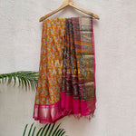 Load image into Gallery viewer, Adrika Printed Maheshwari Border Saree
